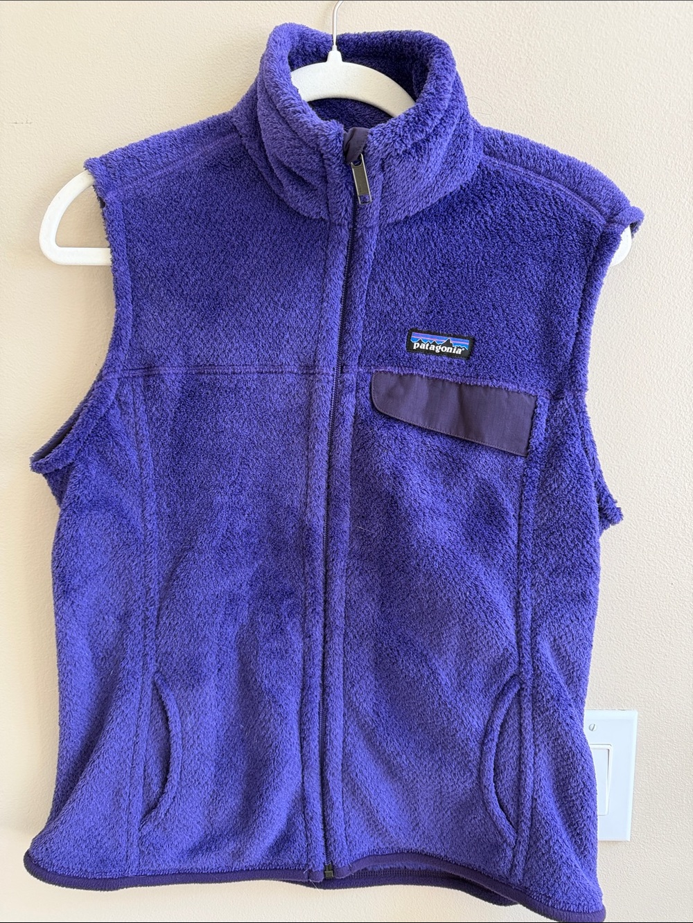 Patagonia Womens 2014 Re-Tool Fleece Vest Violetti Purple Size Large